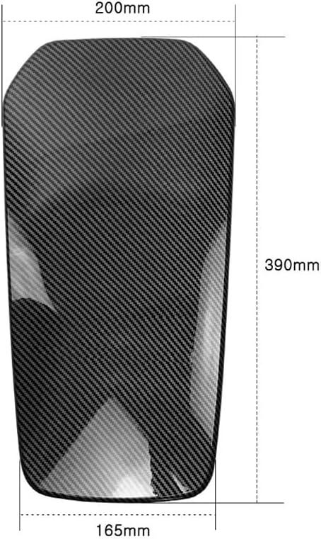 Carbon Fiber Central Console Armrest Panel Cover Trim T165594