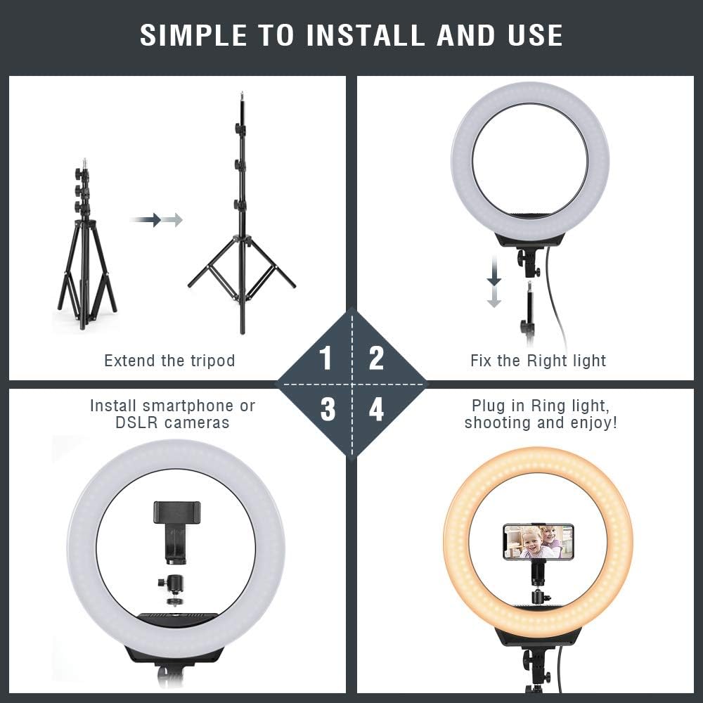 18 inch RGB Ring Light with Tripod Stand M94449