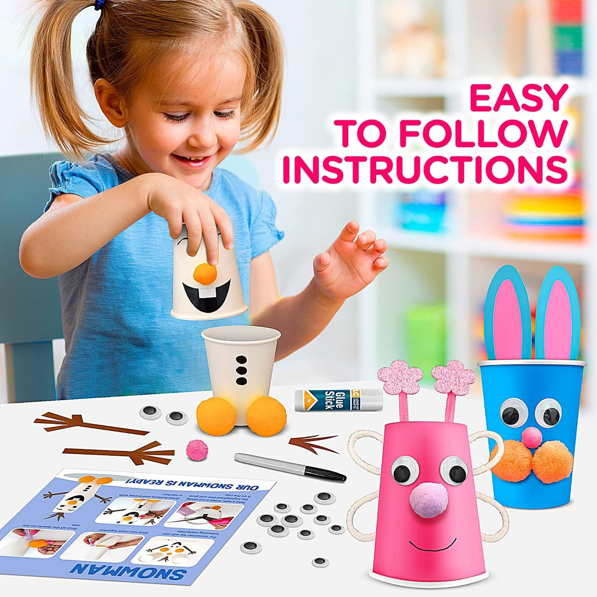 Arts and Crafts Kit, Craft 8 Cute Animal Projects I468