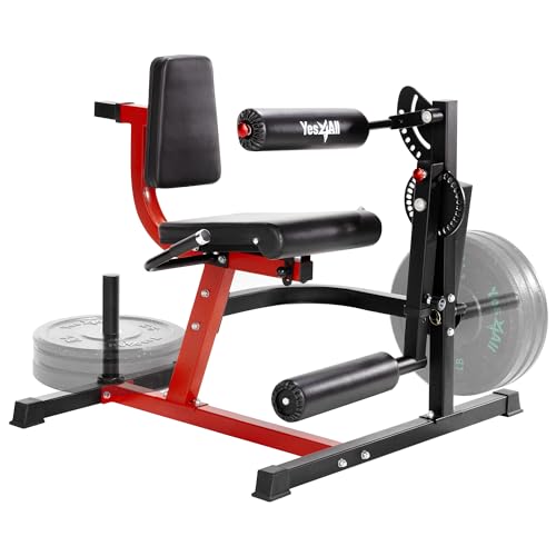 Adjustable Leg Extension and Curl Machine with Plate Loaded F895