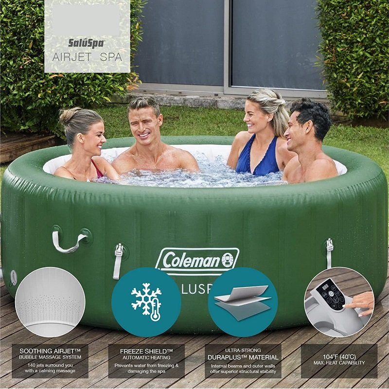 Inflatable Hot Tub with Heated Water System & Bubble Jets G5973