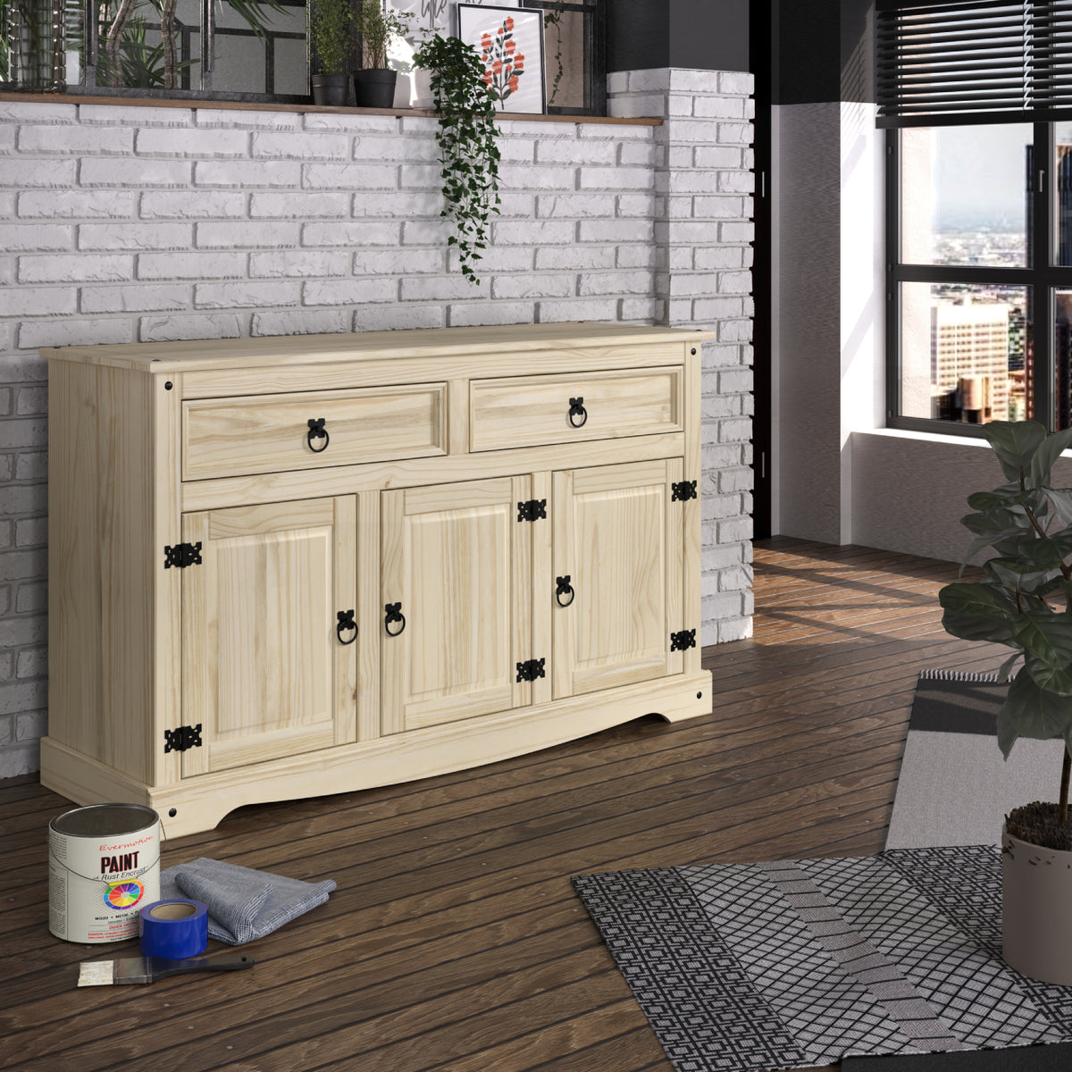 Wood Buffet Sideboard X9691