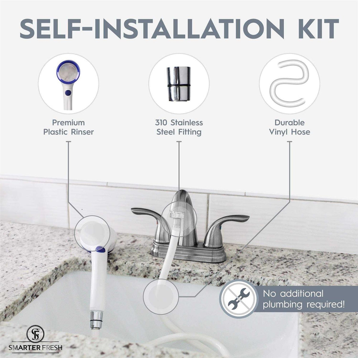 Sink Hose Sprayer Attachment Handshower Faucet Rinser Extension F33743