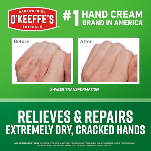 3 oz Tube (2 Pack) Hand Cream for Cracked, Dry Hands S9796