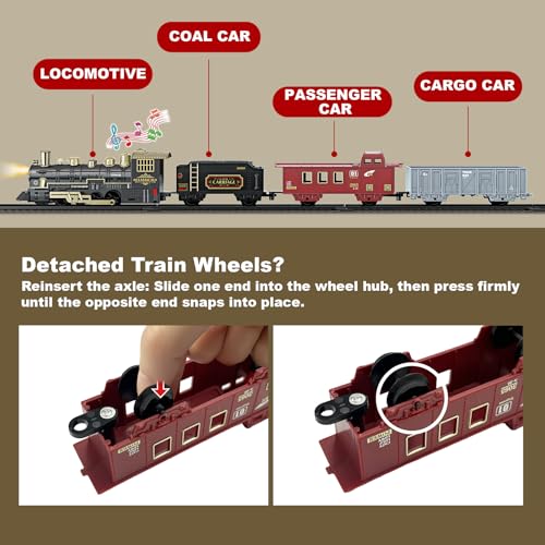 Remote Control Electric Train Set with Tracks D265915