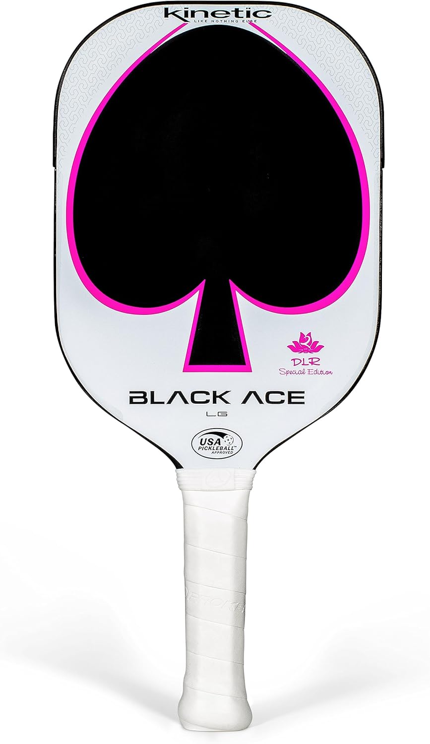Black Ace LG Pickleball Paddle with Carbon Fiber Face U9944