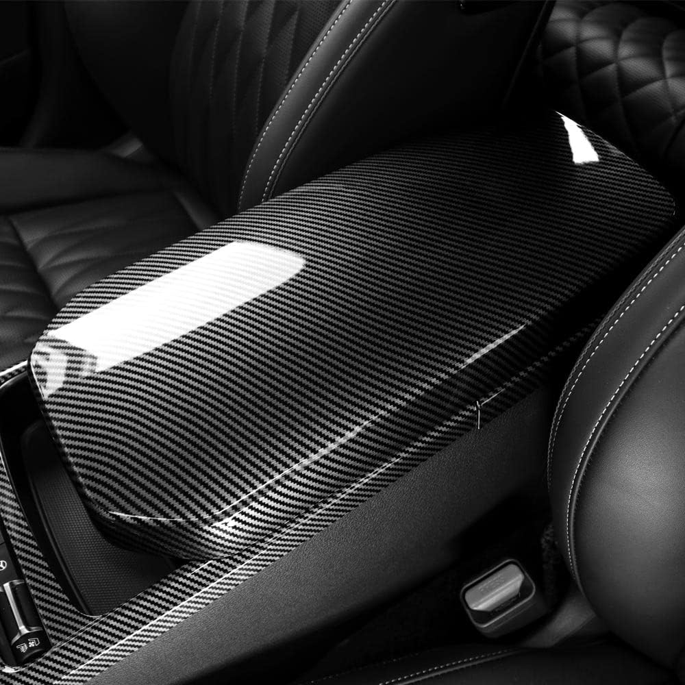 Carbon Fiber Central Console Armrest Panel Cover Trim T165594