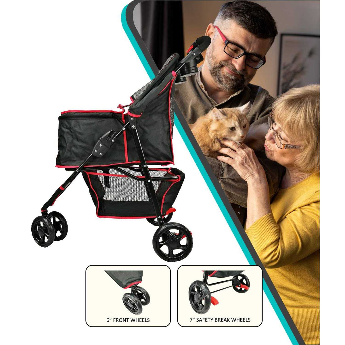 Single Jogger Pet Stroller G77694