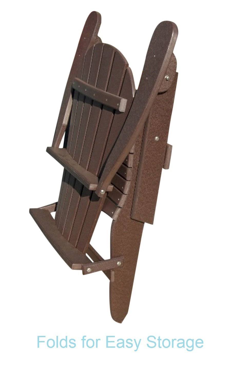 Folding Recycled Poly Adirondack Chair K51894