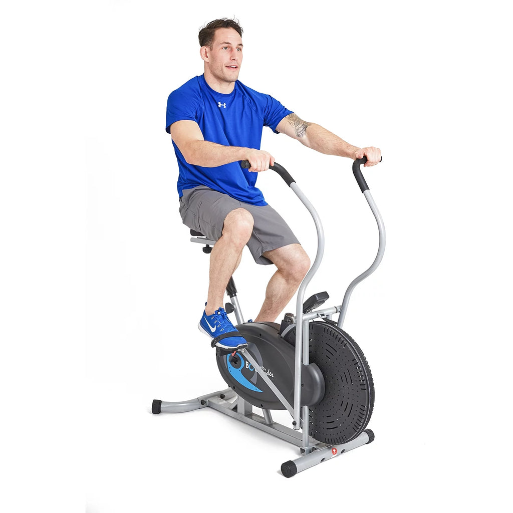 Upright Exercise Fan Bike with Softer Seat Z522291