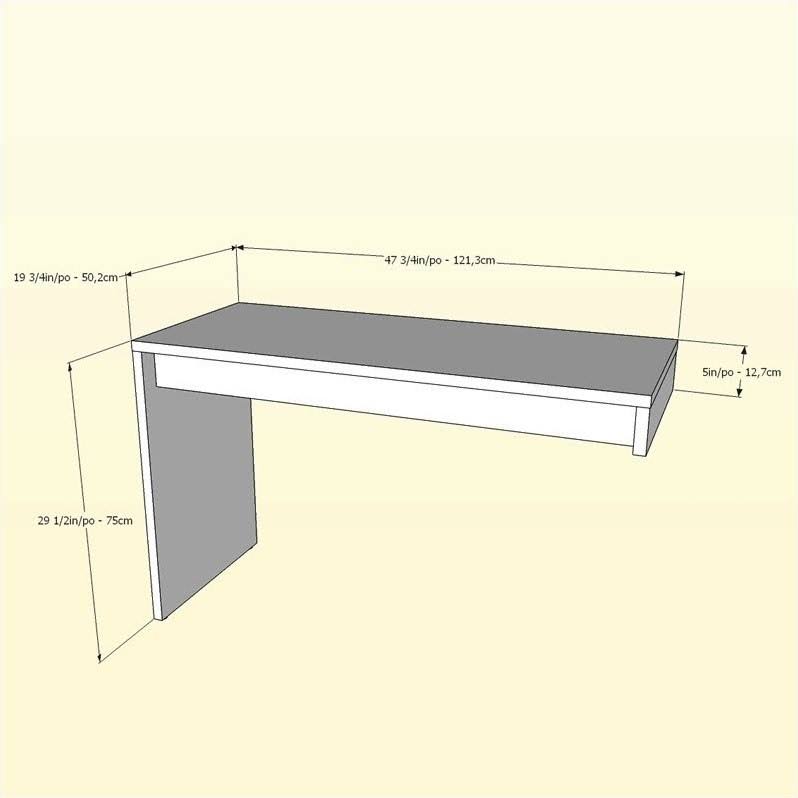 White and Walnut 3 Drawer Computer Desk T38094