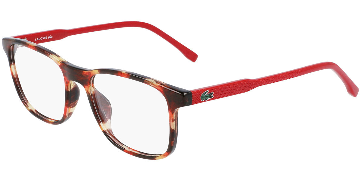 Havana/Red Full Rim Rectangle Eyeglasses X462154