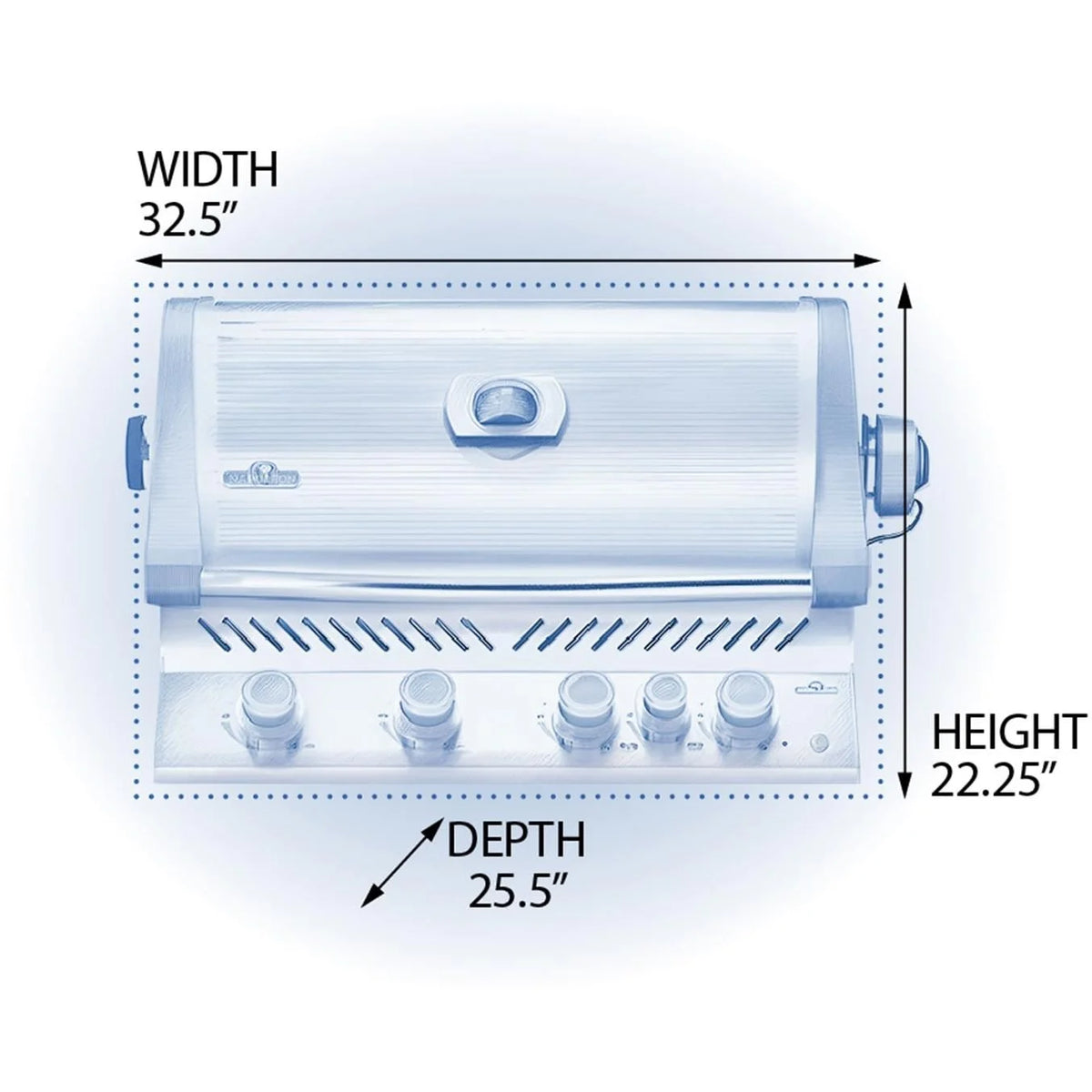 Built In 4 Burner Infrared Grill S7818