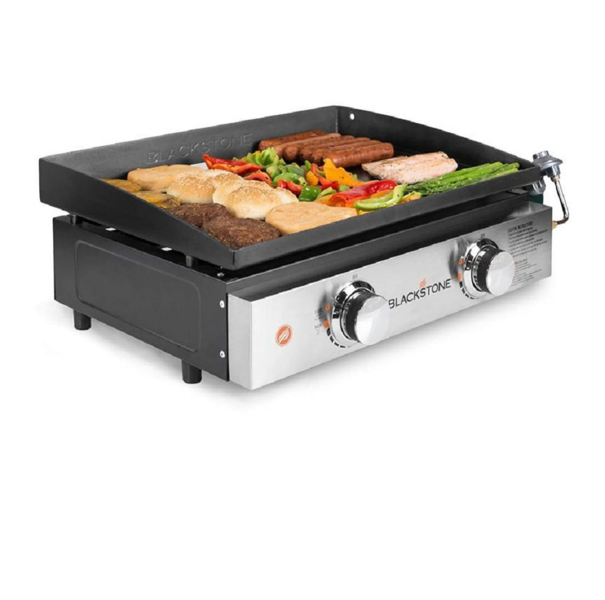 2-Burner 22'' Tabletop Griddle with Stainless Steel Front U7480