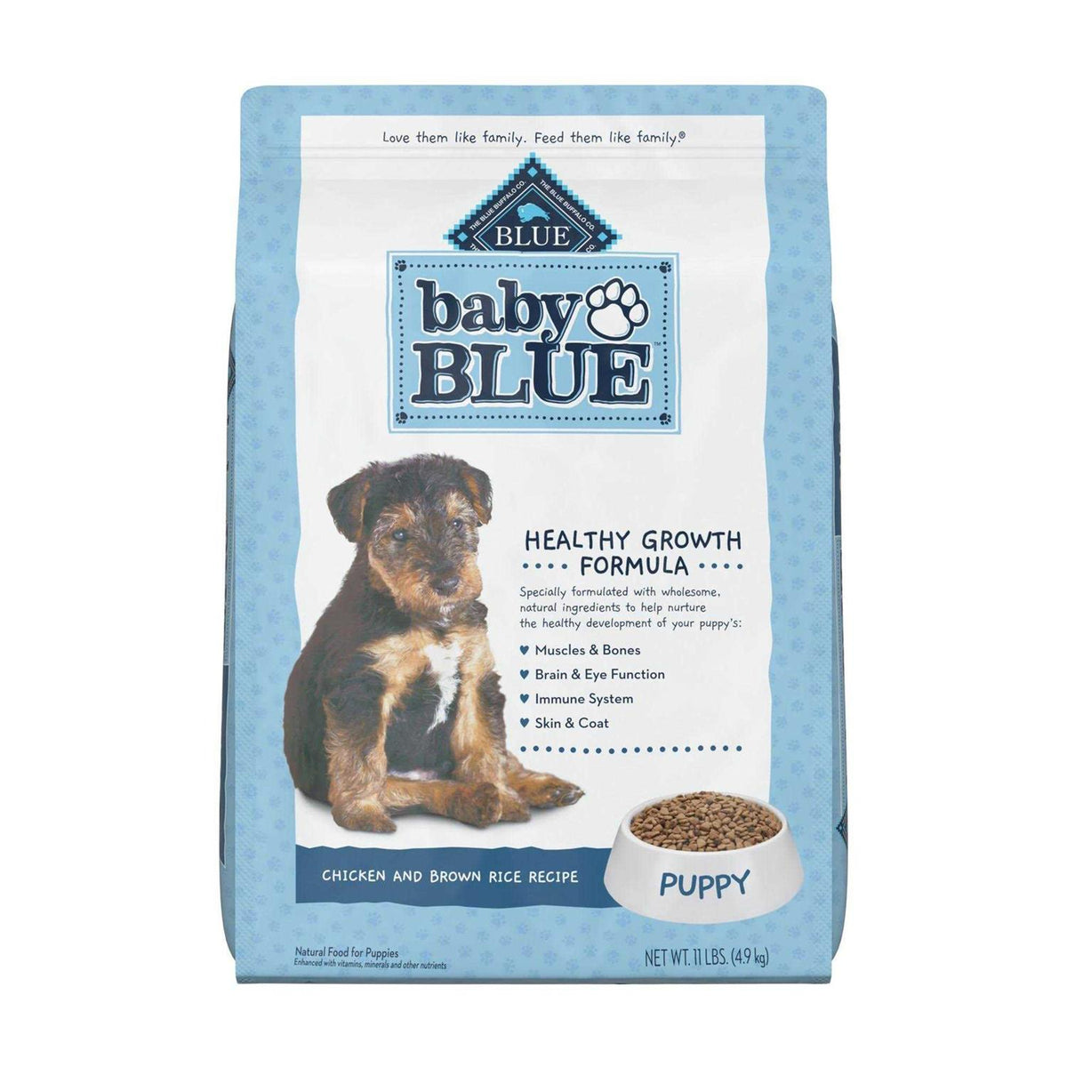 Natural Puppy Dry Dog Food Chicken and Brown Rice T296499