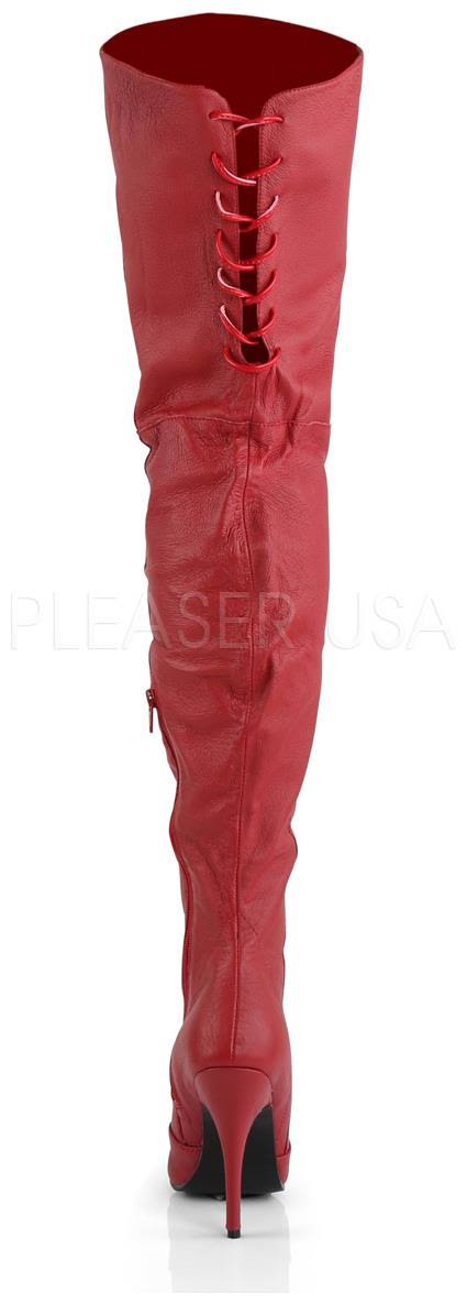 Red Leather 14 Pleaser I8485