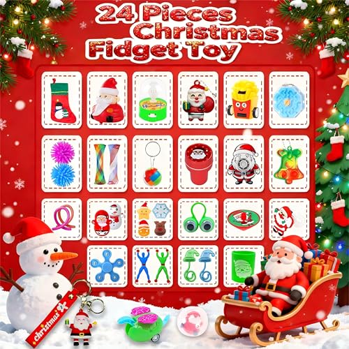 80PCS Christmas Fidget Toys Advent Calendar 2025 W9710