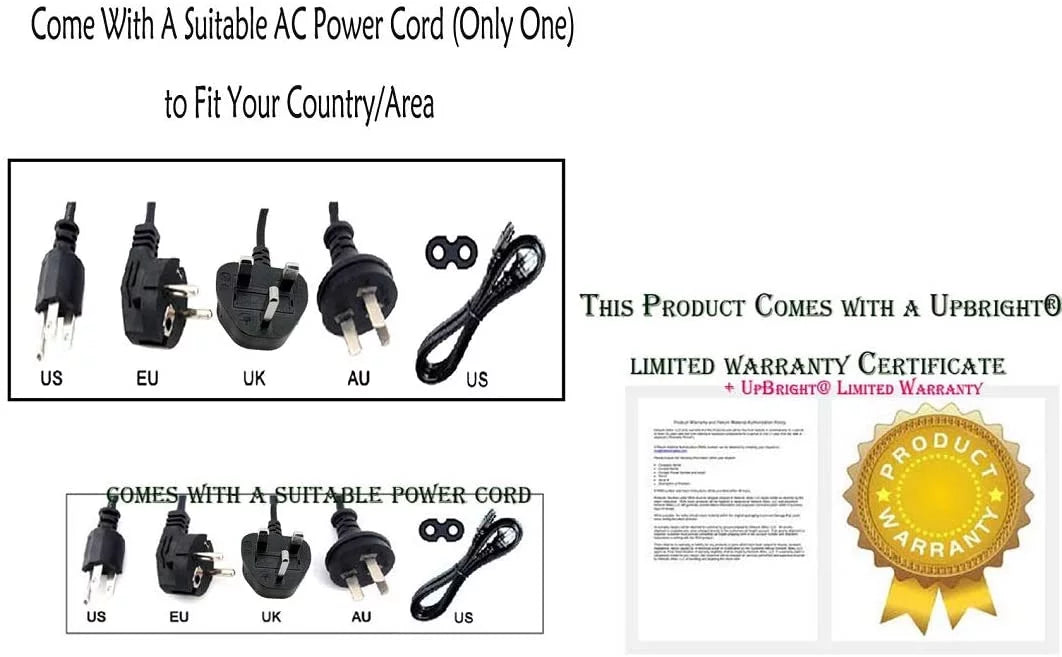 AC/DC Adapter Power Supply Cord Charger T600314