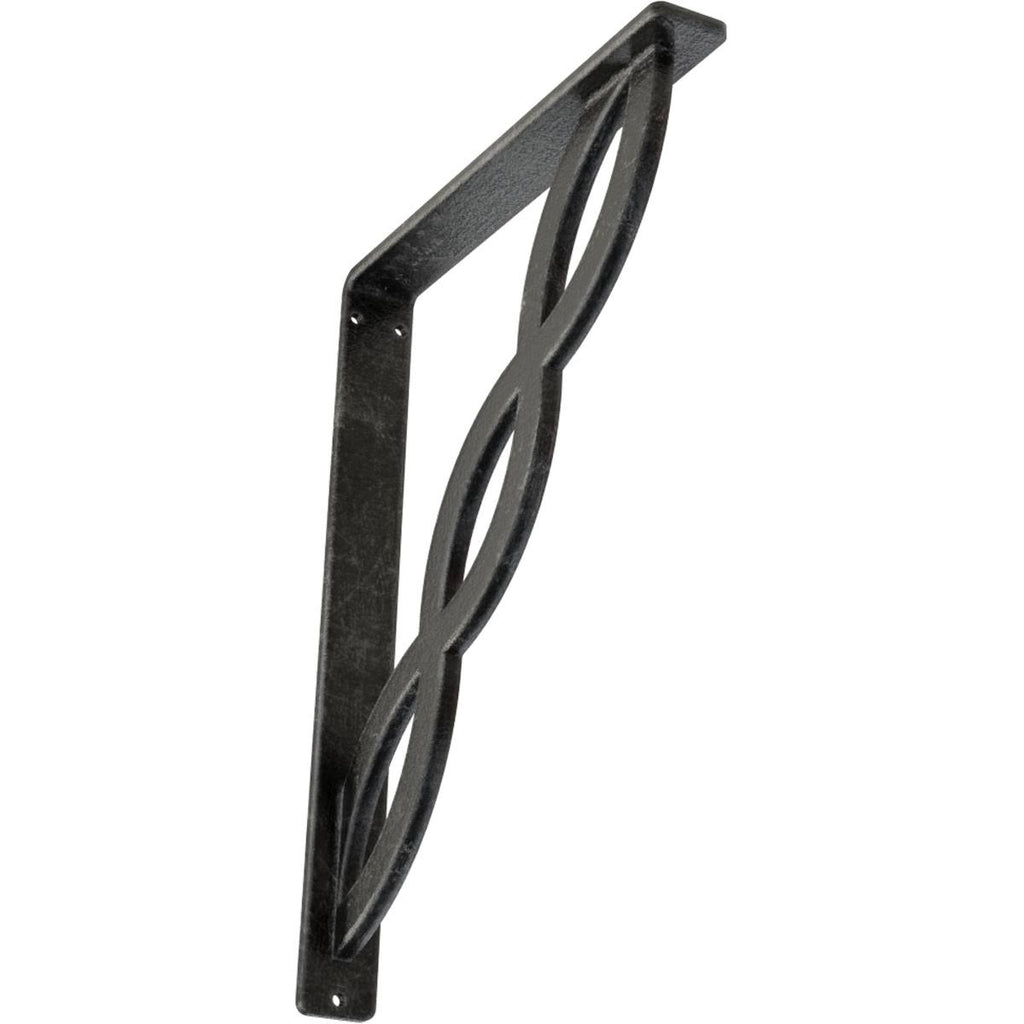 Wrought Iron Bracket Antiqued Silver U902503