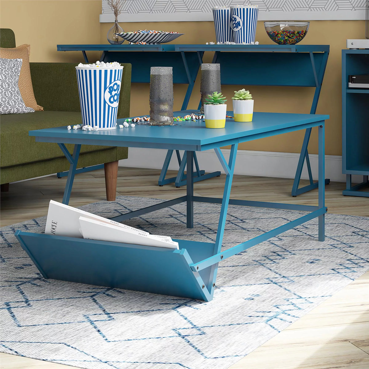 Blue Coffee Table W5914