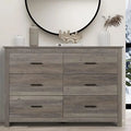 6 Drawer Wooden Double Dresser U671