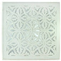 White Carved MDF Panel Wall Décor K1307