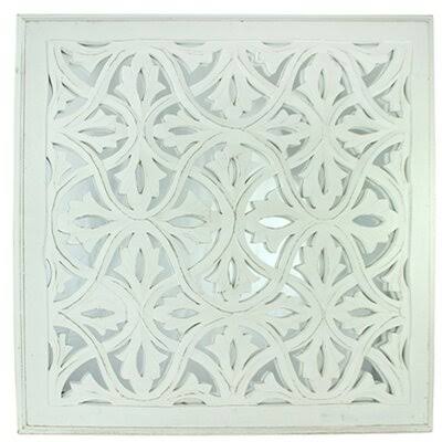 White Carved MDF Panel Wall Décor K1307