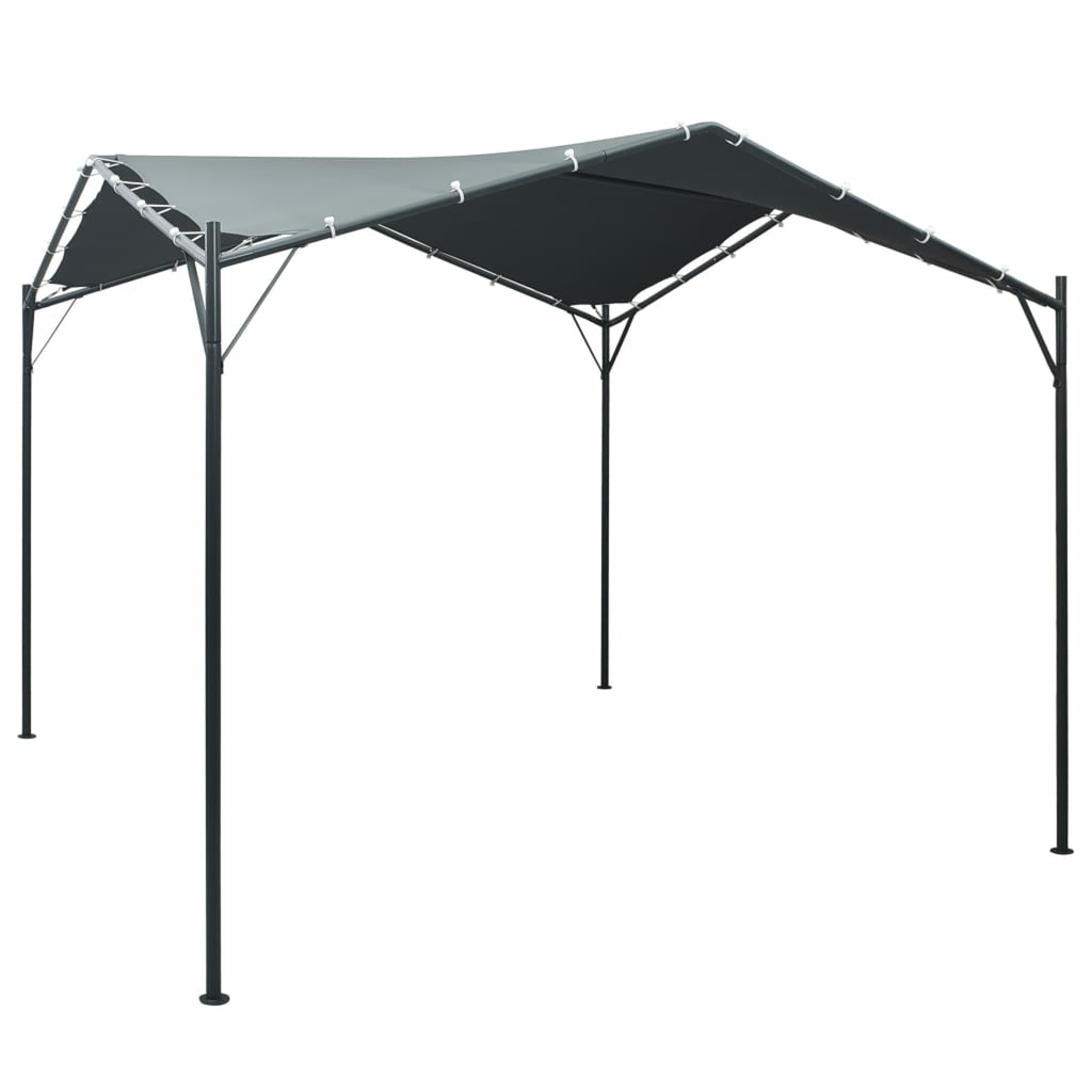 Steel Frame Garden Canopy Tent Sun Shelter 9.8ft x 9.8ft x 8.5ft Z892