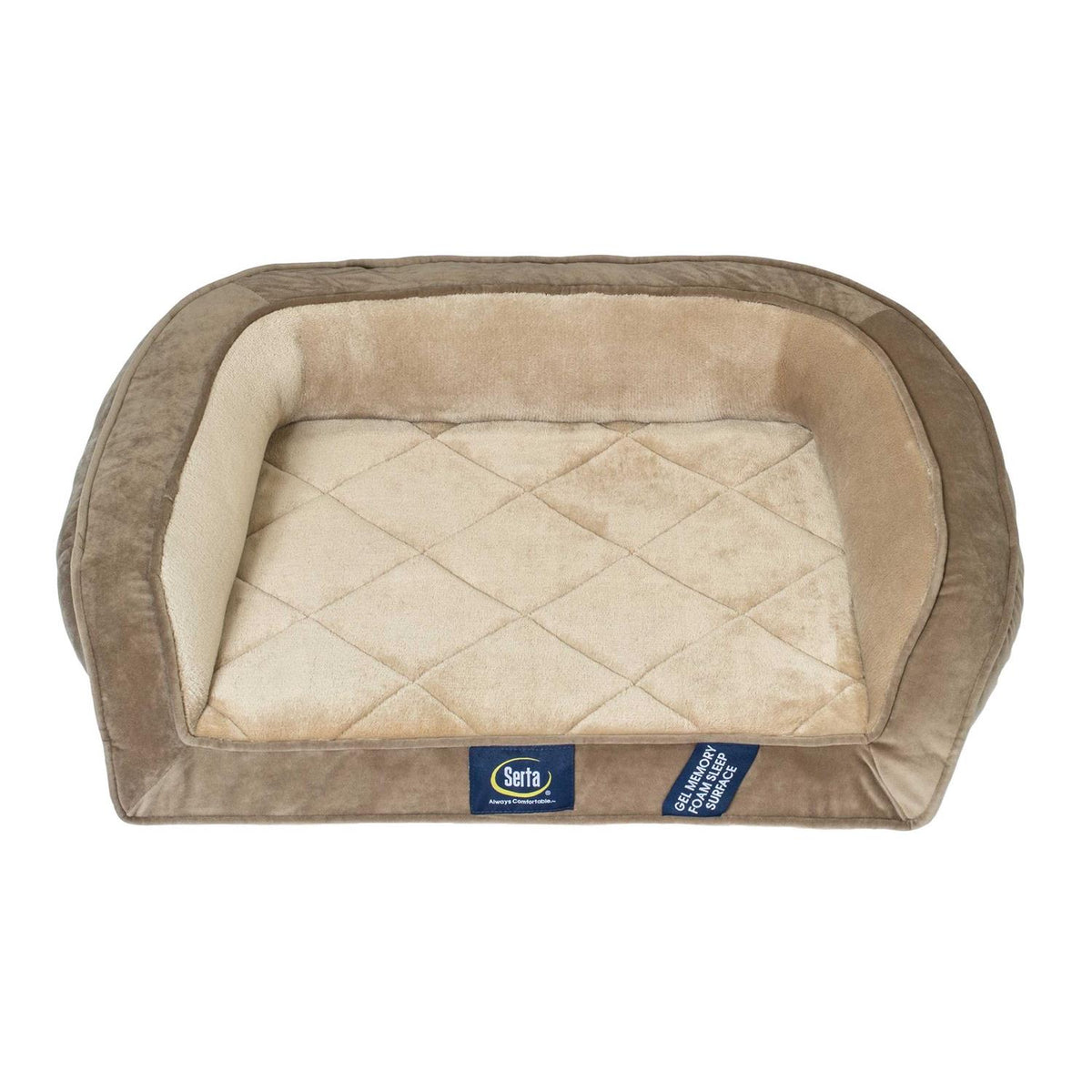 Gel Memory Foam Quilted Dog Bed T38692