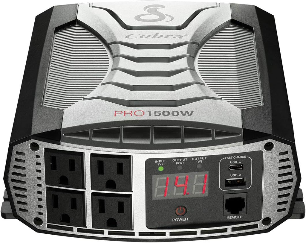 3000W Power Inverter with 4 AC Outlets and 2 USB Ports Y379426