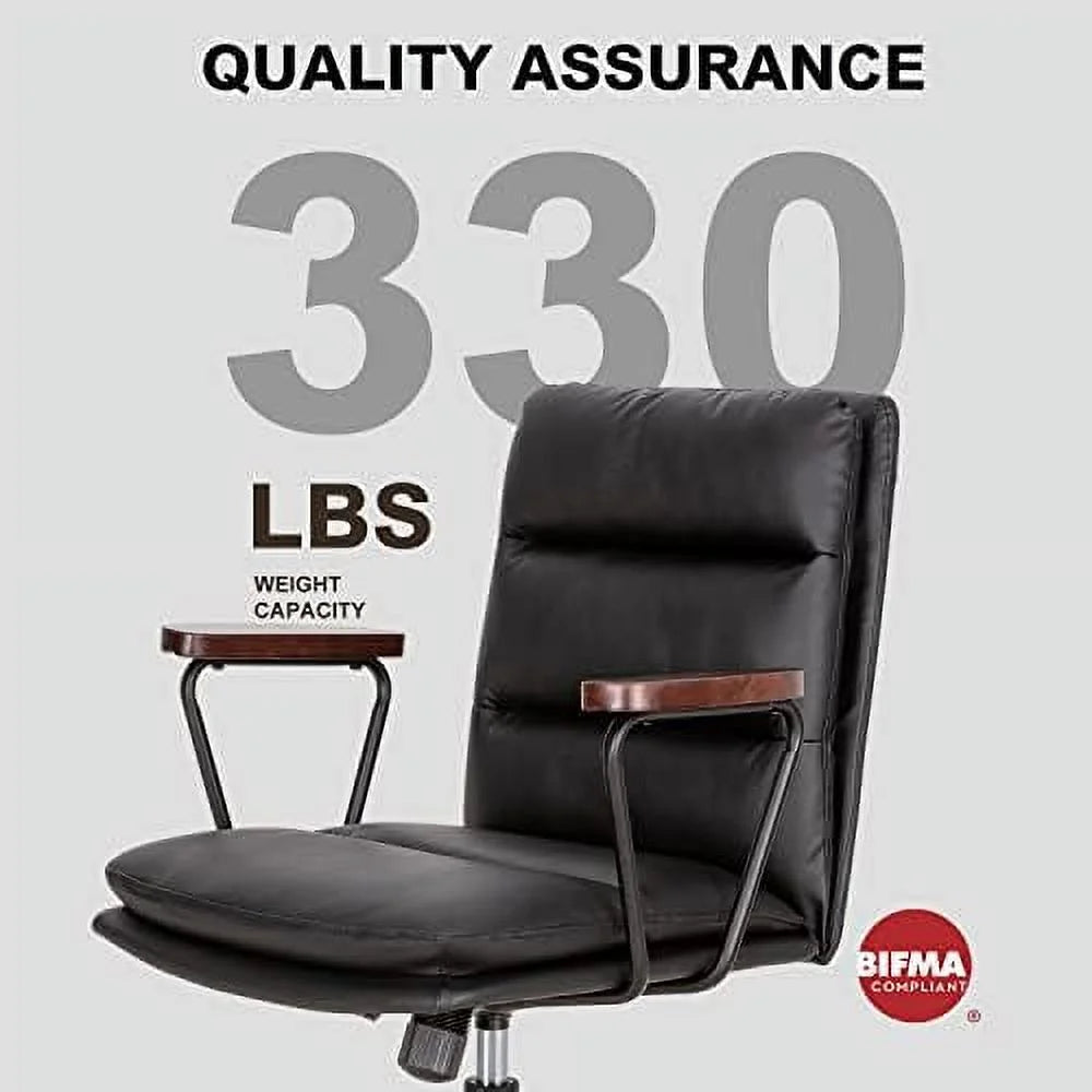 PU Leather Criss Cross Office Desk Chair X69600