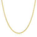 18K Gold Over Silver Cuban Chain 16"-20" G480511