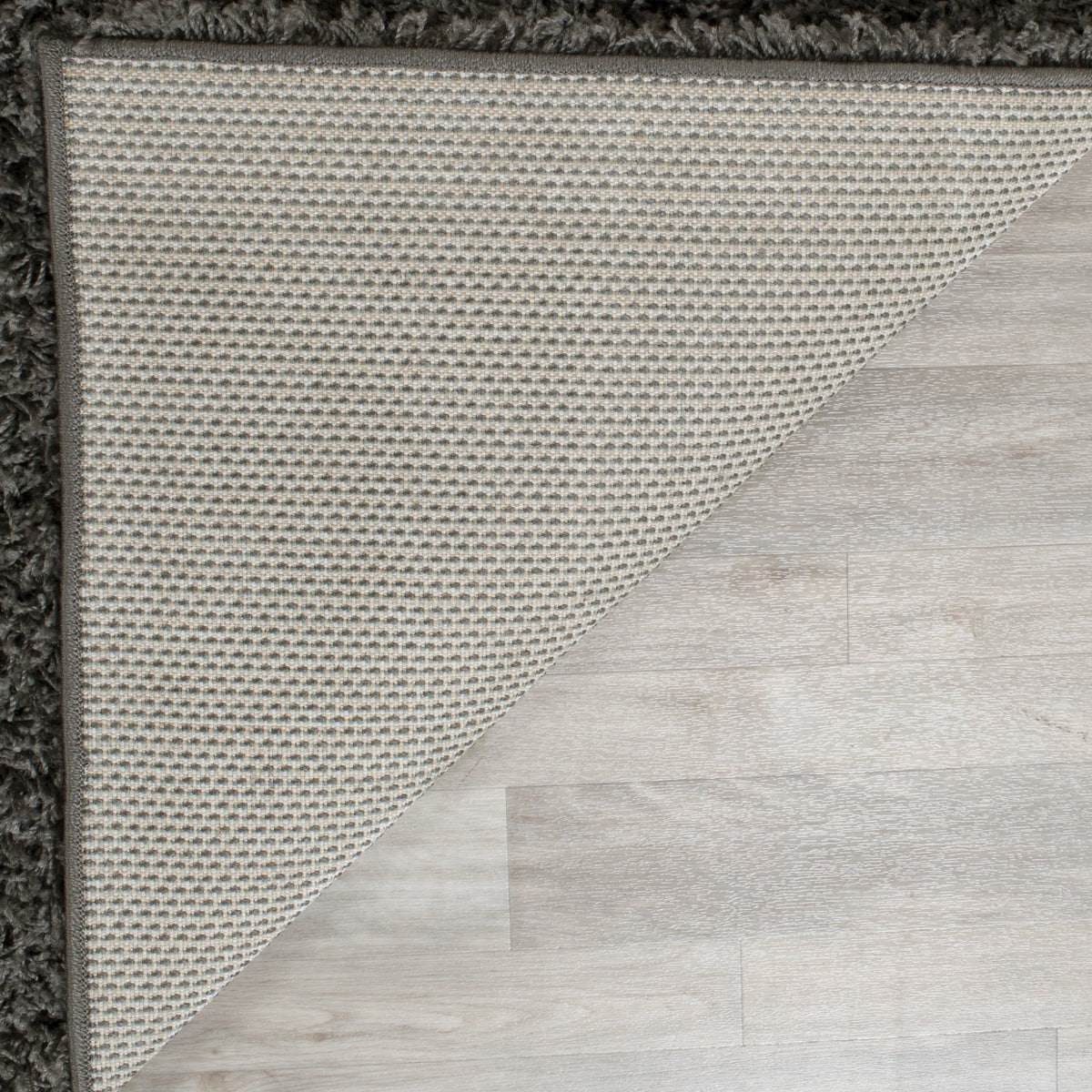 Dark Grey 9' x 12' Shag Area Rug U1264