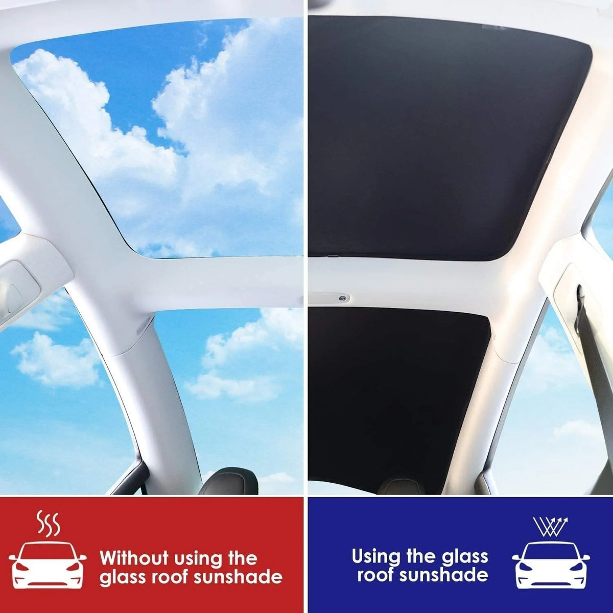 Black Reflective Sunshade Roof Window Cover Z154