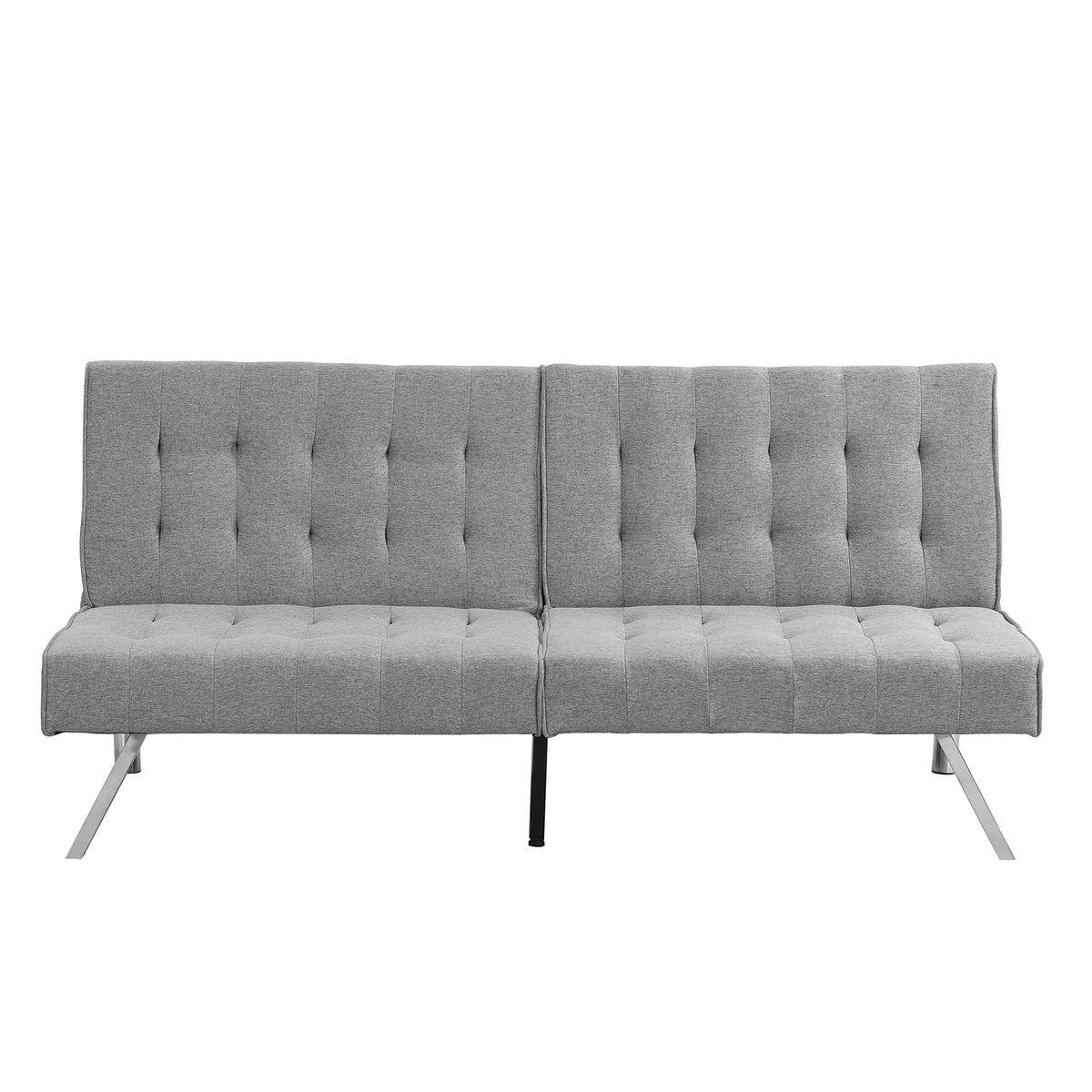 Black Wood Frame Futon Sofa Bed M466004