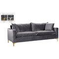Grey Velvet Sofa X8271
