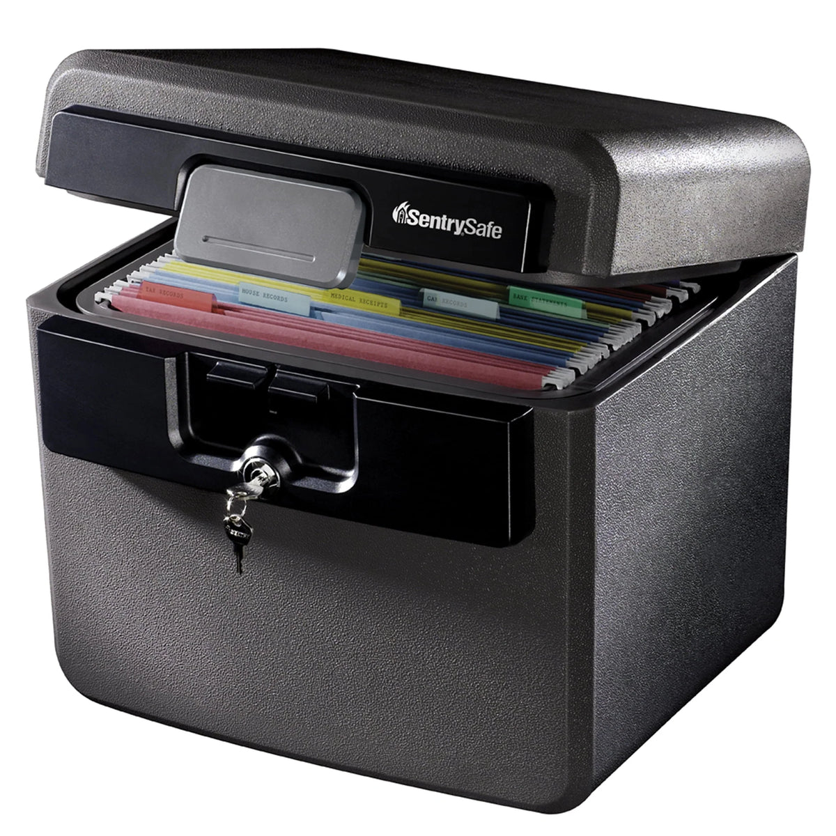 Fire-Resistant Water-Resistant Key Lock Safe Box 0.65 cu. ft. V78872
