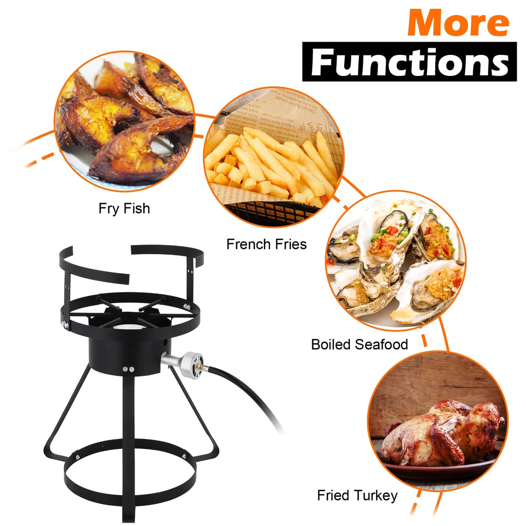 30qt Aluminum Propane Fryer Pot F671
