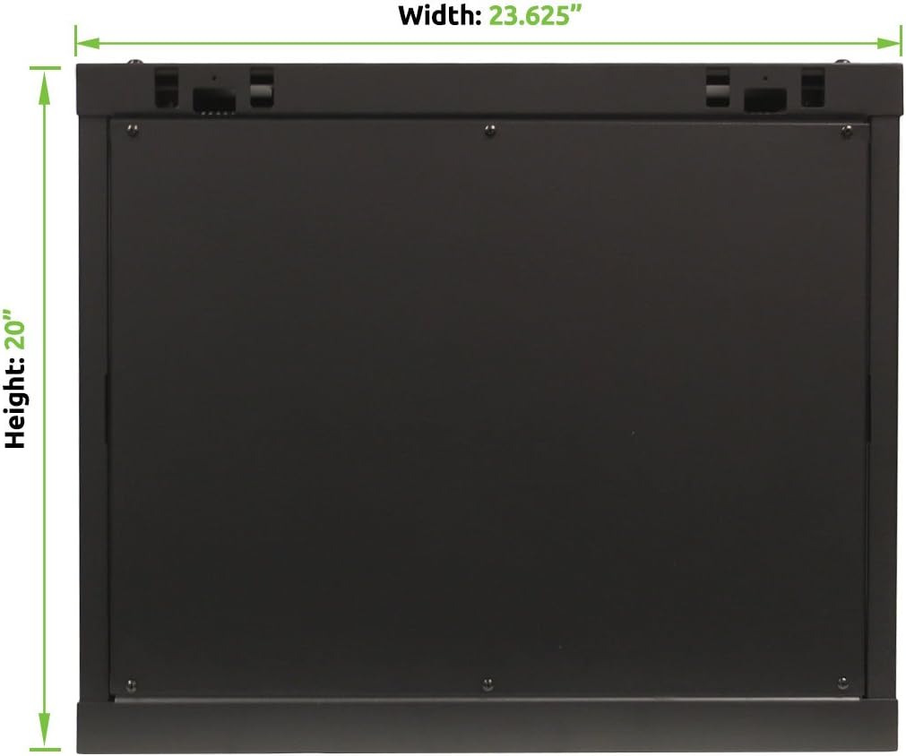 9U Wall Mount Network Server Cabinet Rack Enclosure Glass Door Lock R54164