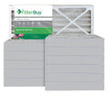 Silver MERV 8 18x25x4 Pleated AC Furnace Air Filter, Pack of 12 L475