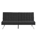 Black Wood Frame Futon Sofa Bed M466004