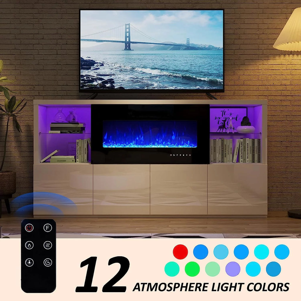 68" Fireplace TV Stand with 40" Electric Fireplace T39729