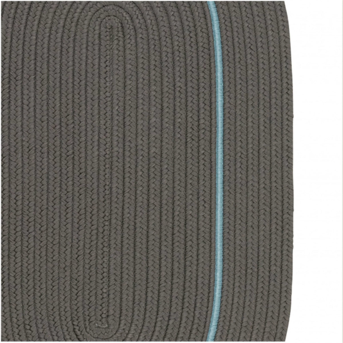 Grey 8x10 Accent Border Rug B20678