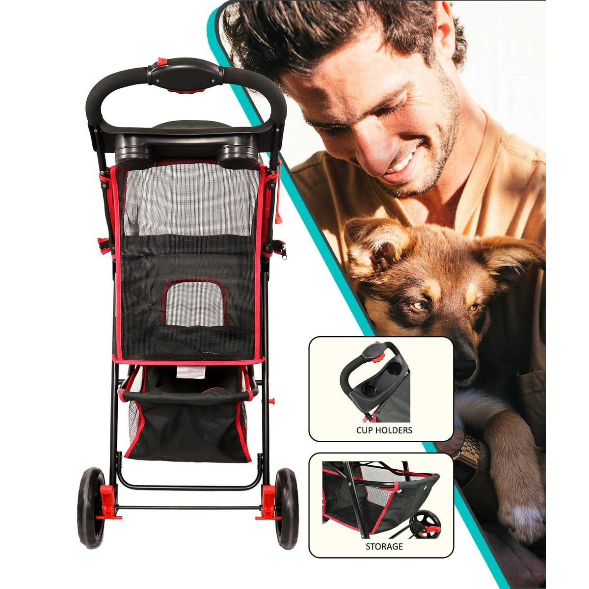 Single Jogger Pet Stroller G77694