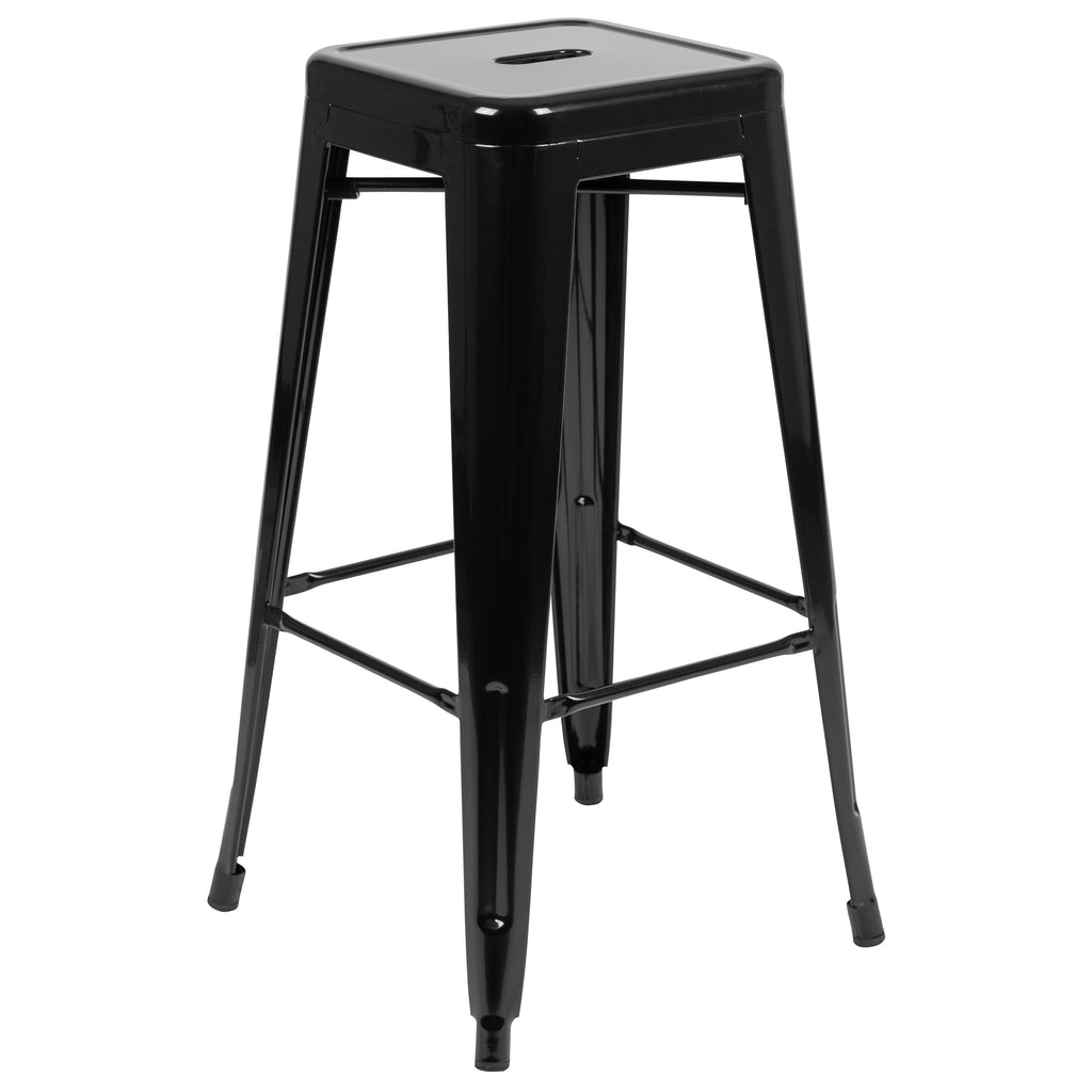 4 Pack 30x22 High Metal Stackable Bar Stool G1425