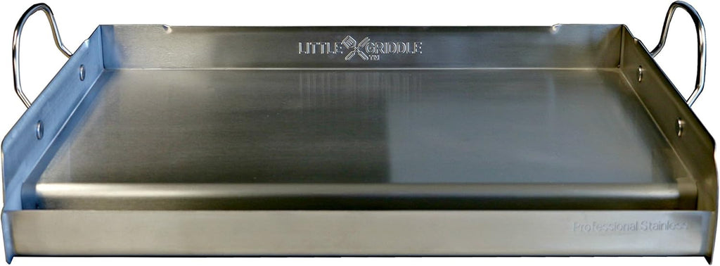 100% Stainless Steel Griddle with Removable Handles (25x16x6.5) K561366