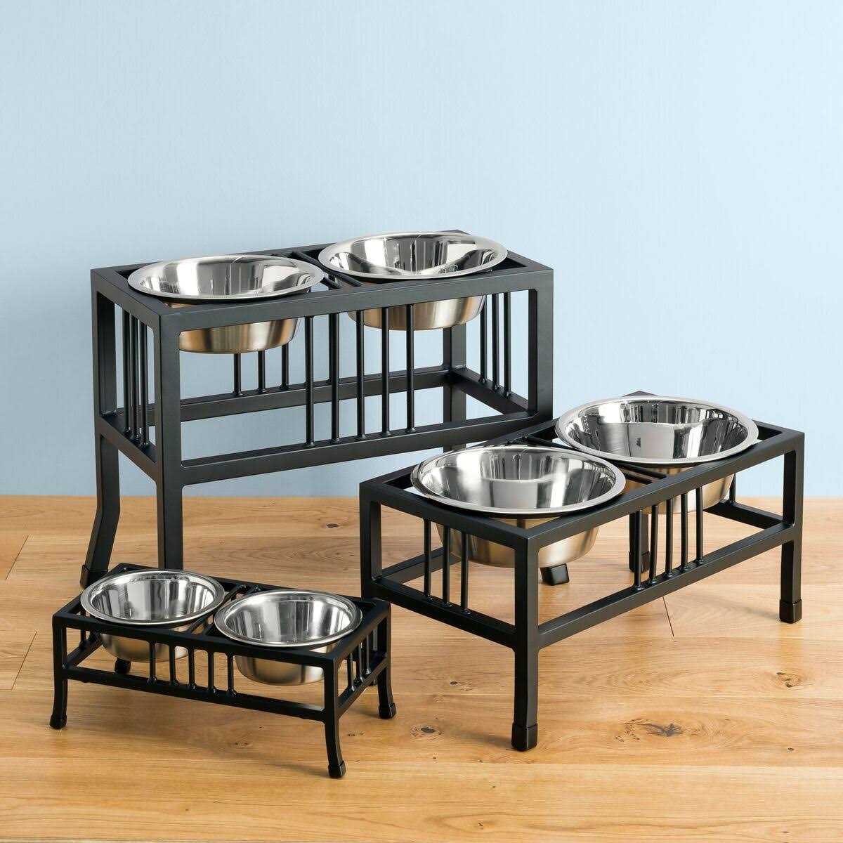 Double Raised Dog Bowl X177