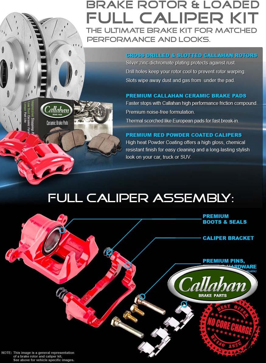 Rear Performance Brake Calipers with Ceramic Pads and Rotors S5808
