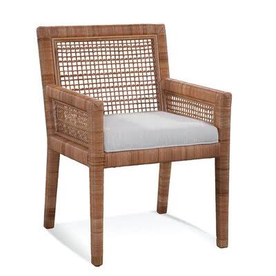 Brown/Navy Dining Chair O468
