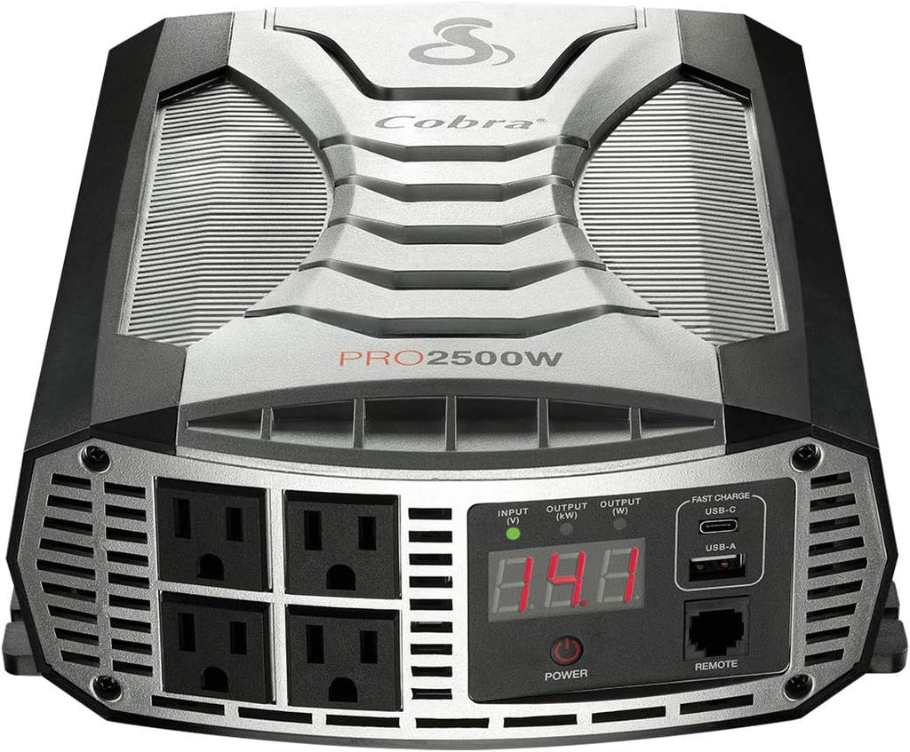 3000W Power Inverter with 4 AC Outlets and 2 USB Ports Y379426